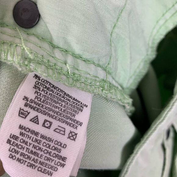 Free People Millennium Ankle Zip Mint Green Jeans - Picture 6 of 7